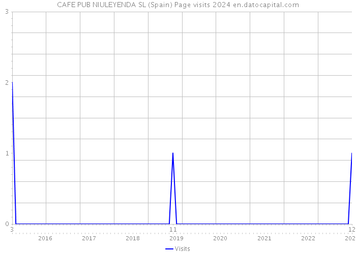 CAFE PUB NIULEYENDA SL (Spain) Page visits 2024 