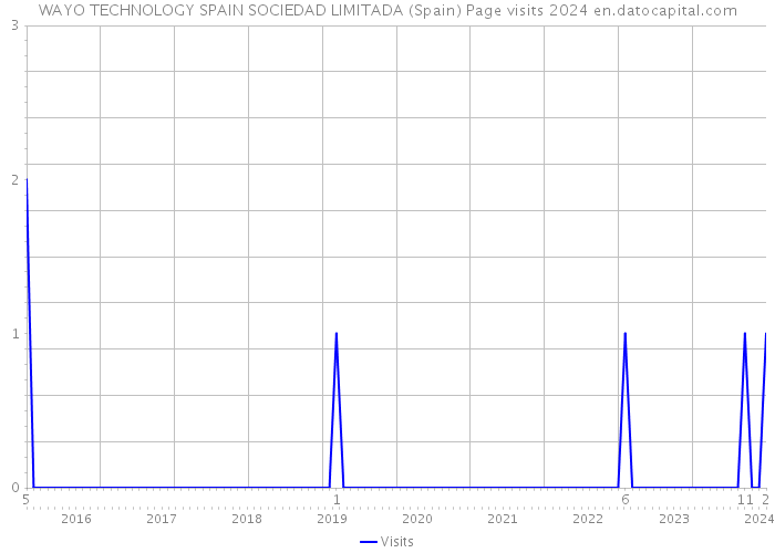 WAYO TECHNOLOGY SPAIN SOCIEDAD LIMITADA (Spain) Page visits 2024 