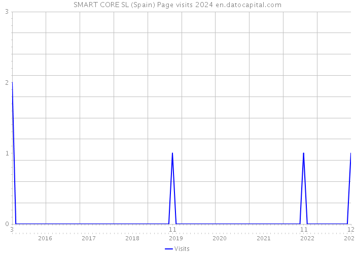 SMART CORE SL (Spain) Page visits 2024 