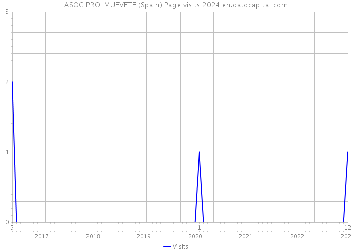 ASOC PRO-MUEVETE (Spain) Page visits 2024 