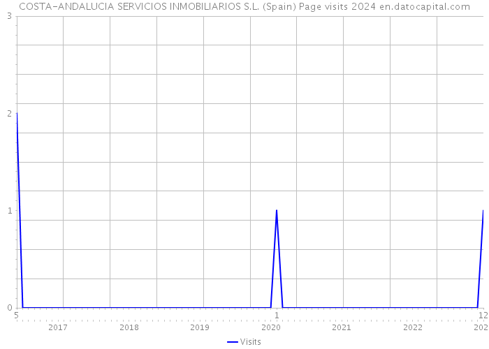 COSTA-ANDALUCIA SERVICIOS INMOBILIARIOS S.L. (Spain) Page visits 2024 