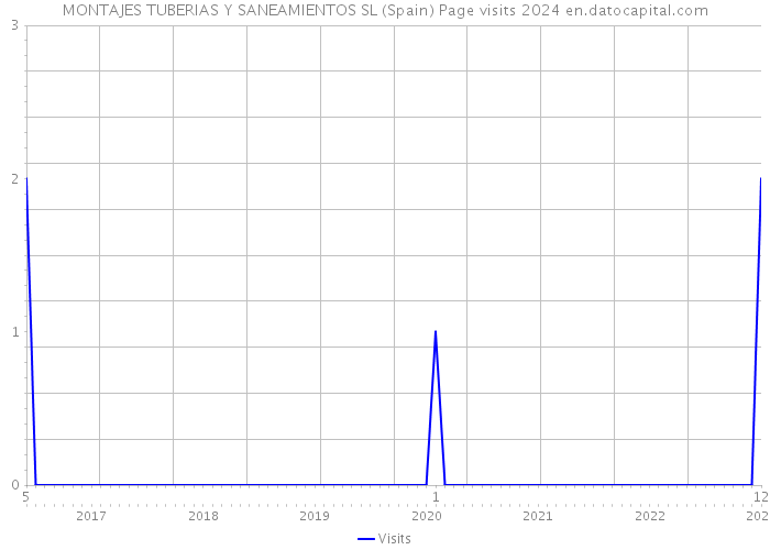 MONTAJES TUBERIAS Y SANEAMIENTOS SL (Spain) Page visits 2024 