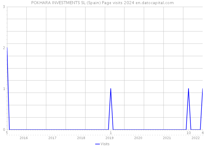 POKHARA INVESTMENTS SL (Spain) Page visits 2024 