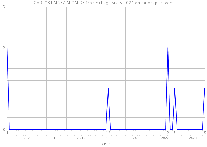 CARLOS LAINEZ ALCALDE (Spain) Page visits 2024 