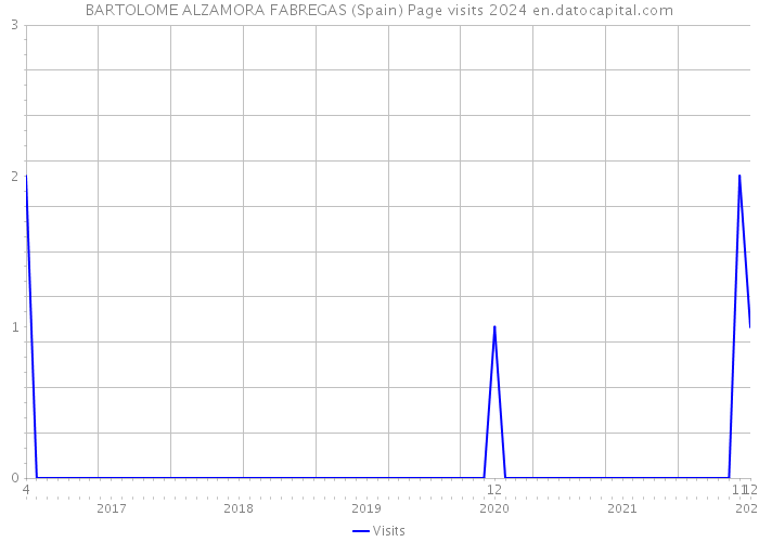 BARTOLOME ALZAMORA FABREGAS (Spain) Page visits 2024 