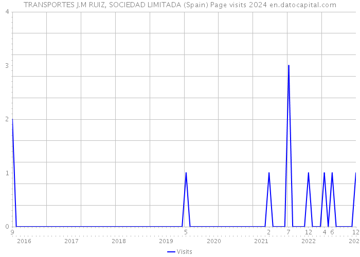 TRANSPORTES J.M RUIZ, SOCIEDAD LIMITADA (Spain) Page visits 2024 