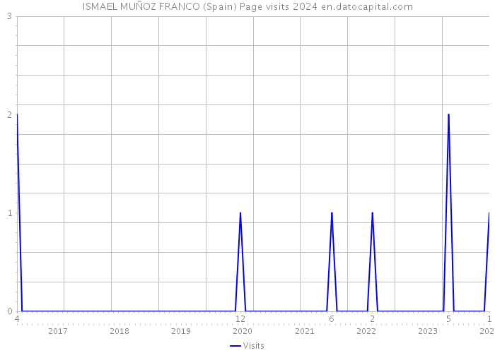 ISMAEL MUÑOZ FRANCO (Spain) Page visits 2024 