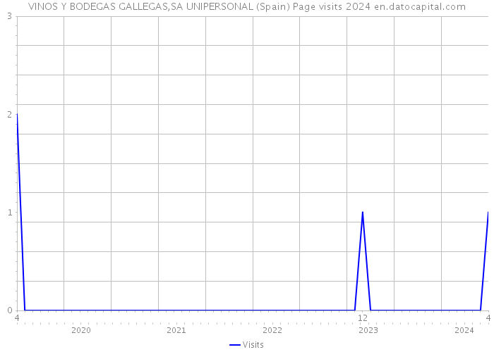 VINOS Y BODEGAS GALLEGAS,SA UNIPERSONAL (Spain) Page visits 2024 