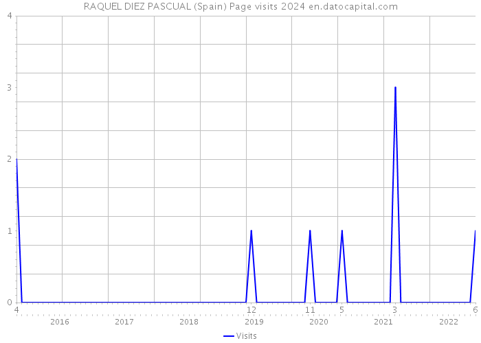 RAQUEL DIEZ PASCUAL (Spain) Page visits 2024 
