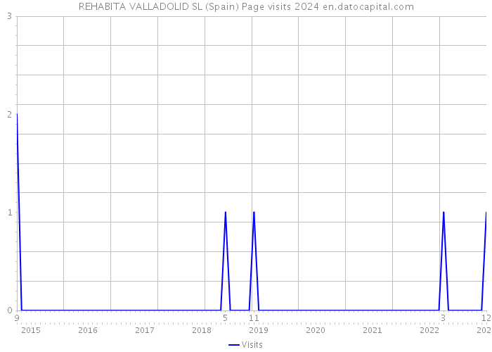 REHABITA VALLADOLID SL (Spain) Page visits 2024 
