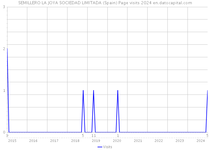 SEMILLERO LA JOYA SOCIEDAD LIMITADA (Spain) Page visits 2024 
