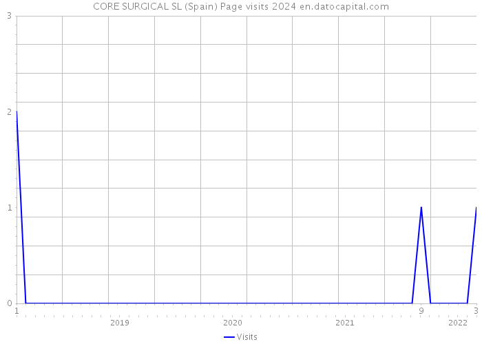 CORE SURGICAL SL (Spain) Page visits 2024 