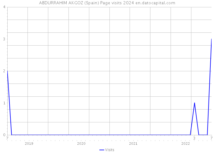 ABDURRAHIM AKGOZ (Spain) Page visits 2024 