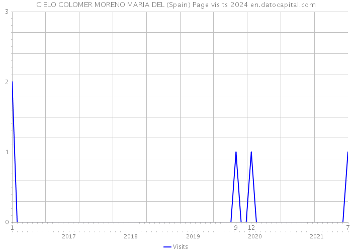 CIELO COLOMER MORENO MARIA DEL (Spain) Page visits 2024 