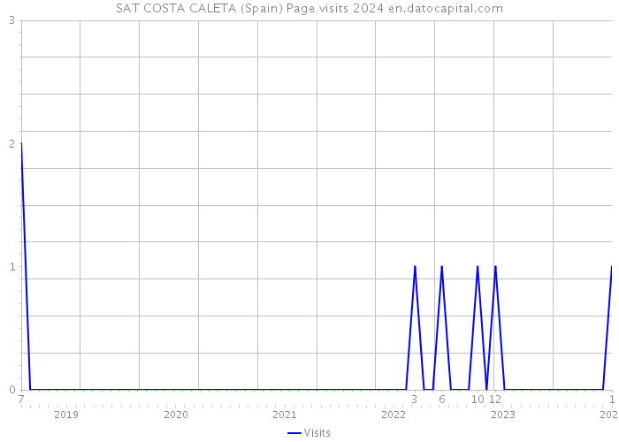 SAT COSTA CALETA (Spain) Page visits 2024 