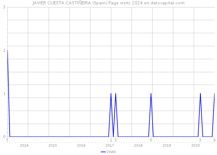 JAVIER CUESTA CASTIÑEIRA (Spain) Page visits 2024 