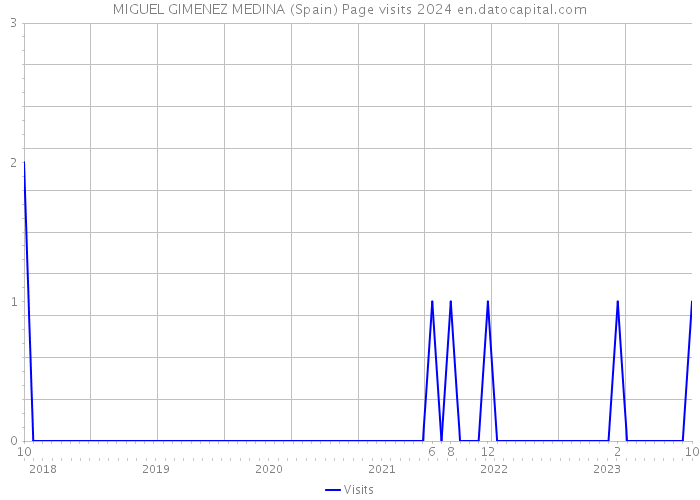 MIGUEL GIMENEZ MEDINA (Spain) Page visits 2024 