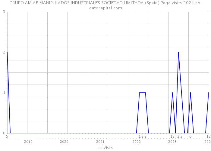 GRUPO AMIAB MANIPULADOS INDUSTRIALES SOCIEDAD LIMITADA (Spain) Page visits 2024 