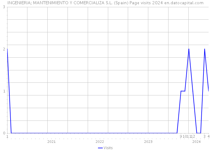 INGENIERIA; MANTENIMIENTO Y COMERCIALIZA S.L. (Spain) Page visits 2024 