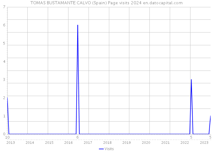 TOMAS BUSTAMANTE CALVO (Spain) Page visits 2024 
