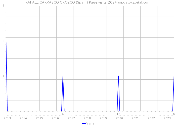 RAFAEL CARRASCO OROZCO (Spain) Page visits 2024 