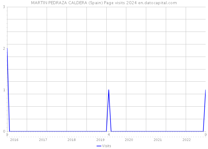 MARTIN PEDRAZA CALDERA (Spain) Page visits 2024 