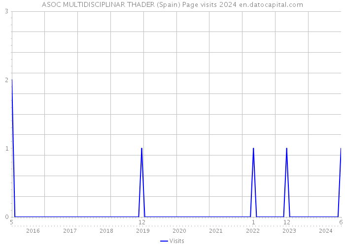 ASOC MULTIDISCIPLINAR THADER (Spain) Page visits 2024 