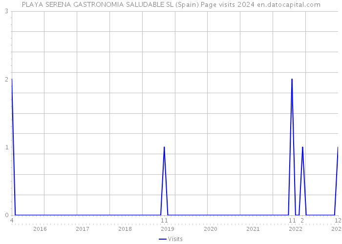 PLAYA SERENA GASTRONOMIA SALUDABLE SL (Spain) Page visits 2024 
