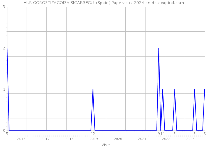 HUR GOROSTIZAGOIZA BICARREGUI (Spain) Page visits 2024 