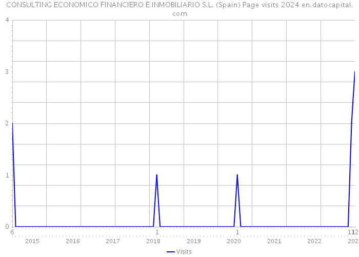 CONSULTING ECONOMICO FINANCIERO E INMOBILIARIO S.L. (Spain) Page visits 2024 