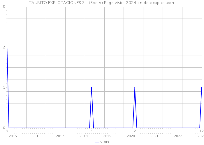 TAURITO EXPLOTACIONES S L (Spain) Page visits 2024 