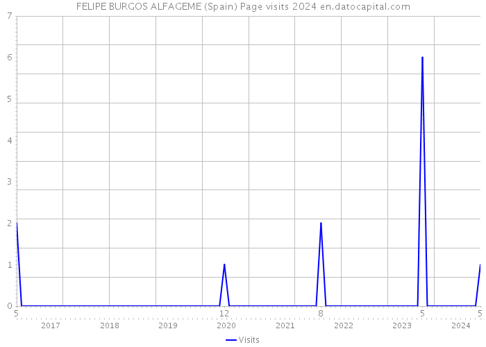 FELIPE BURGOS ALFAGEME (Spain) Page visits 2024 