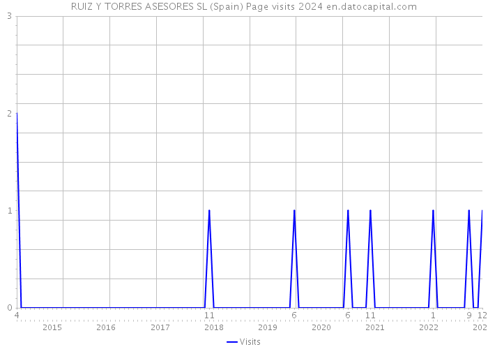 RUIZ Y TORRES ASESORES SL (Spain) Page visits 2024 