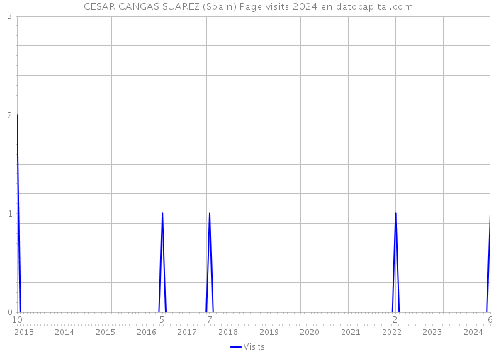 CESAR CANGAS SUAREZ (Spain) Page visits 2024 