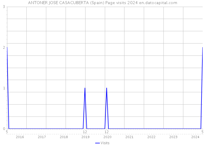 ANTONER JOSE CASACUBERTA (Spain) Page visits 2024 