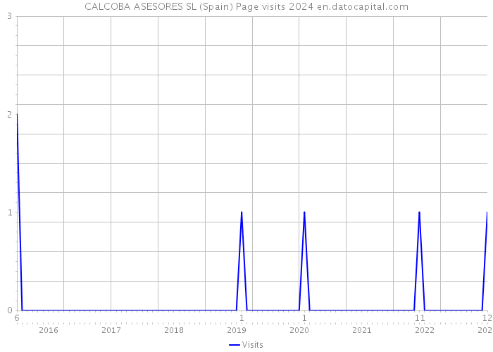 CALCOBA ASESORES SL (Spain) Page visits 2024 