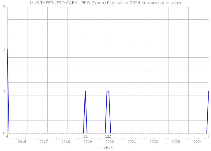 LUIS TABERNERO CABALLERO (Spain) Page visits 2024 