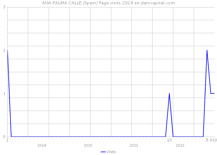 ANA PALMA CALLE (Spain) Page visits 2024 