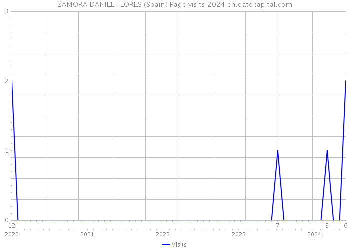 ZAMORA DANIEL FLORES (Spain) Page visits 2024 