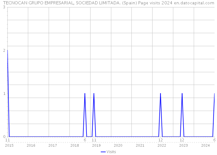 TECNOCAN GRUPO EMPRESARIAL, SOCIEDAD LIMITADA. (Spain) Page visits 2024 