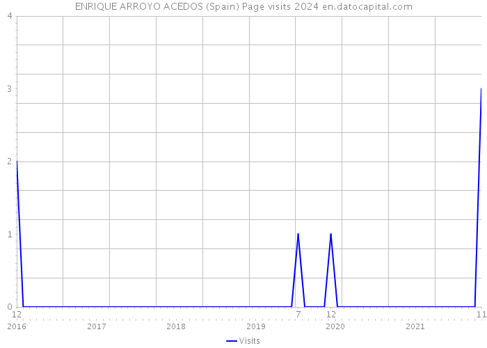 ENRIQUE ARROYO ACEDOS (Spain) Page visits 2024 