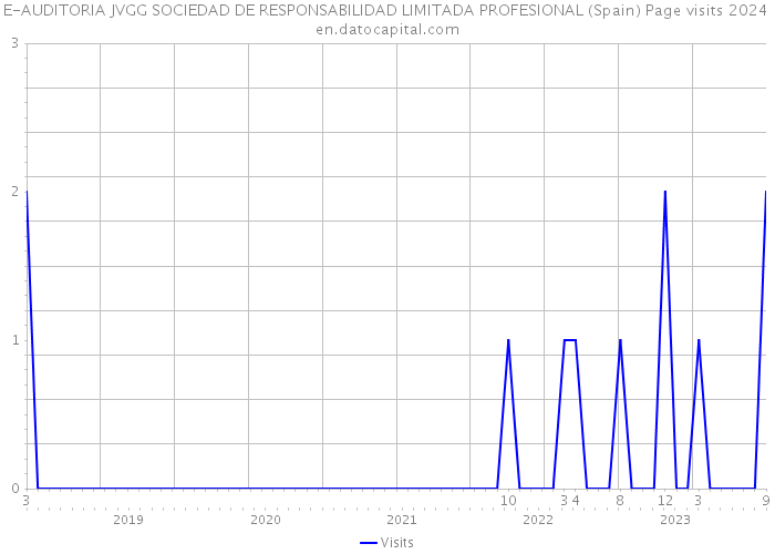 E-AUDITORIA JVGG SOCIEDAD DE RESPONSABILIDAD LIMITADA PROFESIONAL (Spain) Page visits 2024 