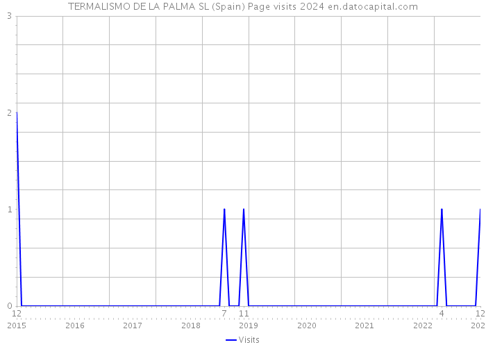 TERMALISMO DE LA PALMA SL (Spain) Page visits 2024 