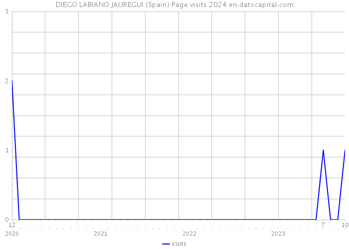 DIEGO LABIANO JAUREGUI (Spain) Page visits 2024 