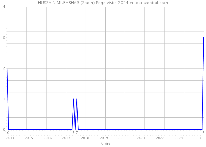 HUSSAIN MUBASHAR (Spain) Page visits 2024 