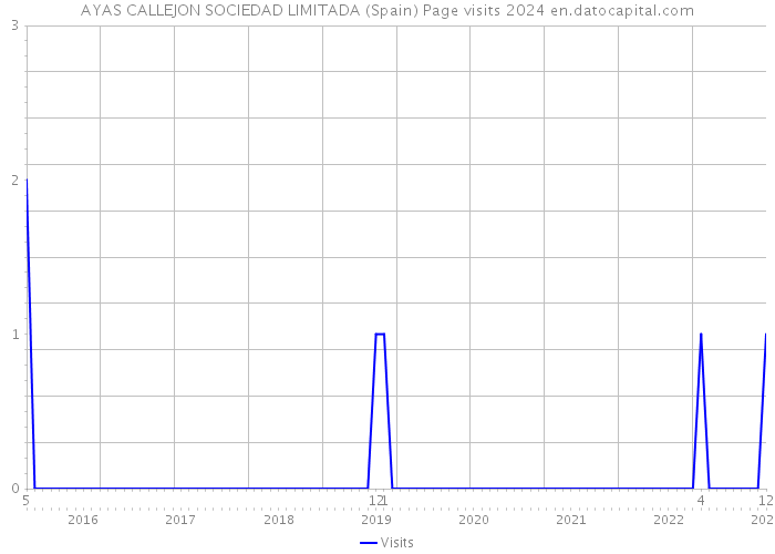 AYAS CALLEJON SOCIEDAD LIMITADA (Spain) Page visits 2024 