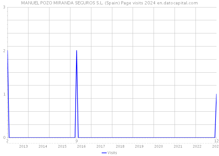 MANUEL POZO MIRANDA SEGUROS S.L. (Spain) Page visits 2024 