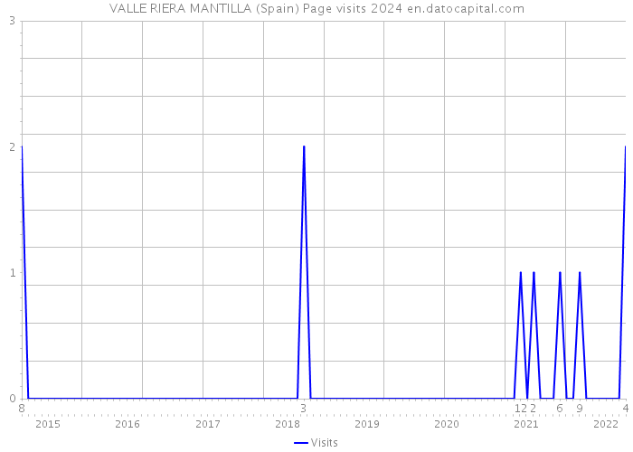 VALLE RIERA MANTILLA (Spain) Page visits 2024 