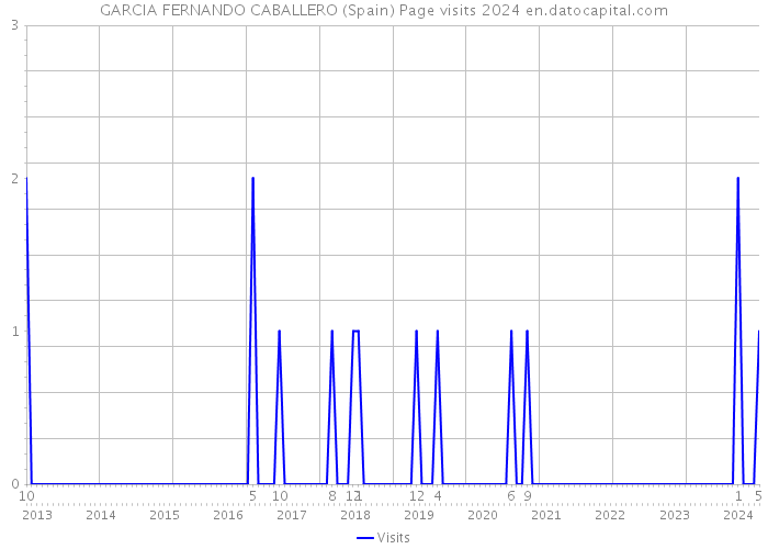 GARCIA FERNANDO CABALLERO (Spain) Page visits 2024 