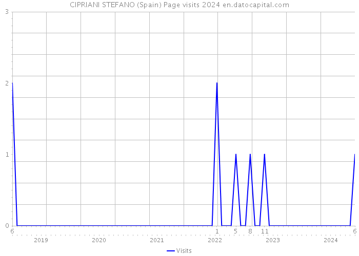 CIPRIANI STEFANO (Spain) Page visits 2024 